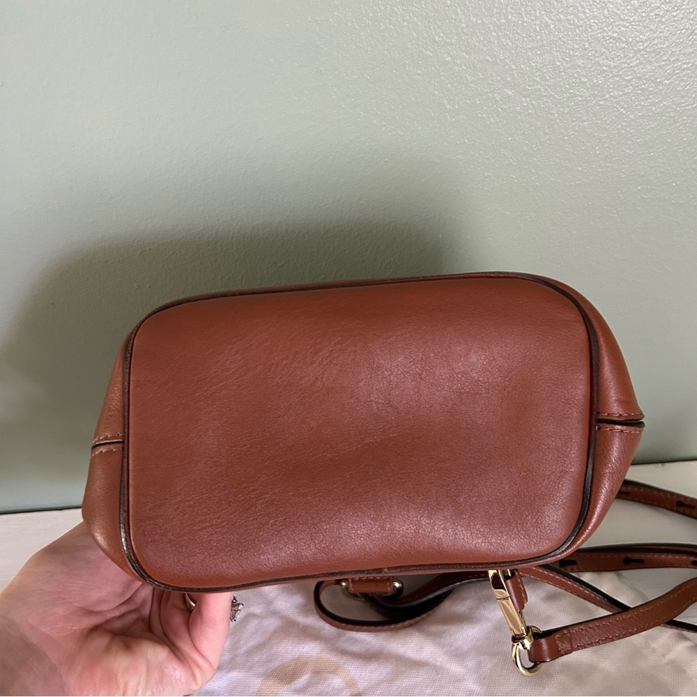 CHLOE Suede Calfskin Mini Faye Backpack Tan - Picture 4 of 10